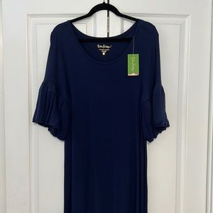 Navy blue Lilly Pulitzer dress. Size Large. Brand new with tags.